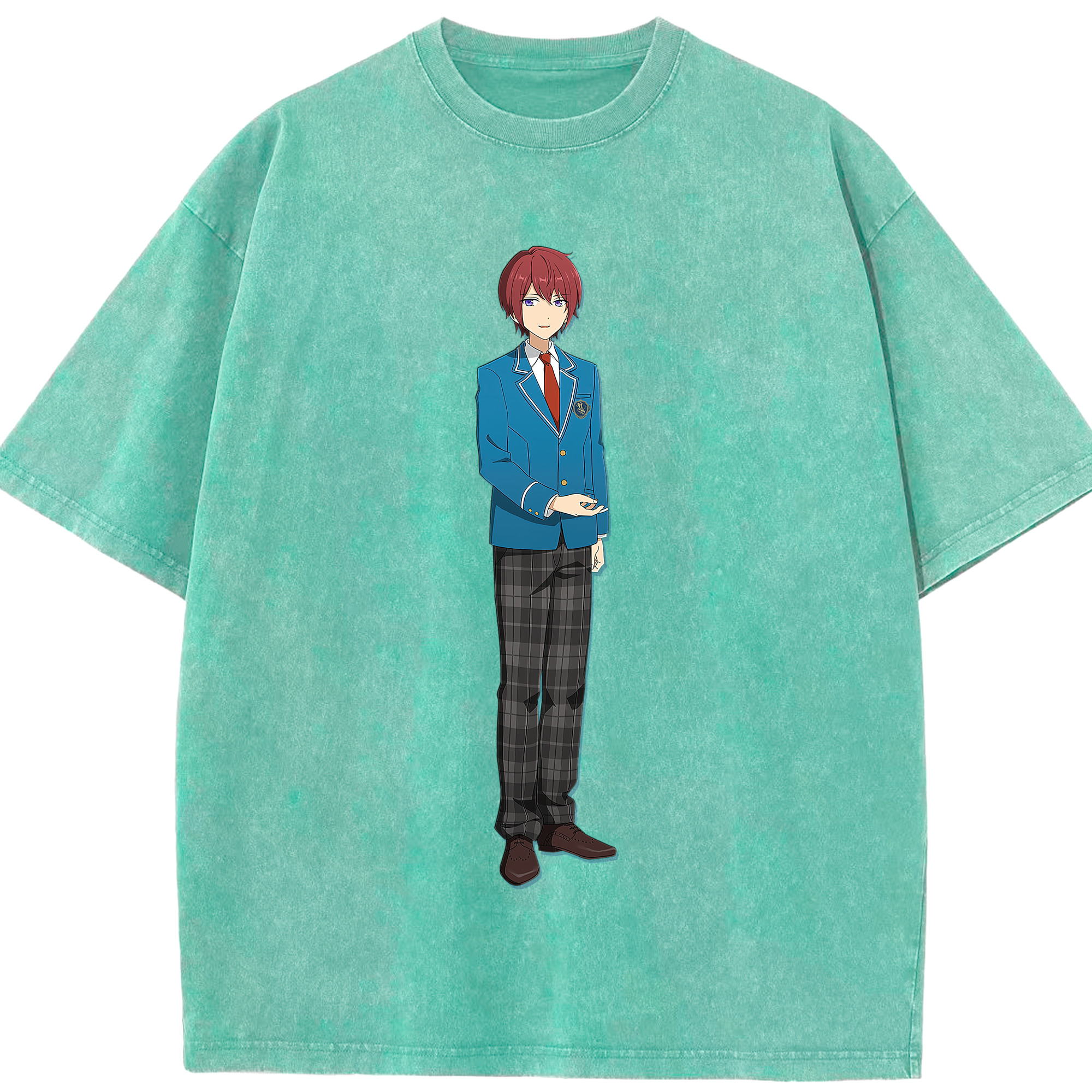 （画像用） あんさんぶるスターズ! Ensemble Stars 綿100% ヴィンテージ風 半袖Tシャツ（フロントプリント）